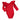 Mila & Rose Red Long Sleeve Flutter Sleeve Leotard