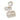 The Loki Shop Extra Large Beige Gingham Ruffle Pouch